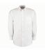 Kustom Kit Mens Workplace Long Sleeve Oxford Shirt (White)
