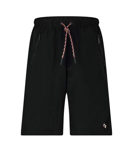 Mens nylon coloured drawstring shorts black Marcelo Burlon