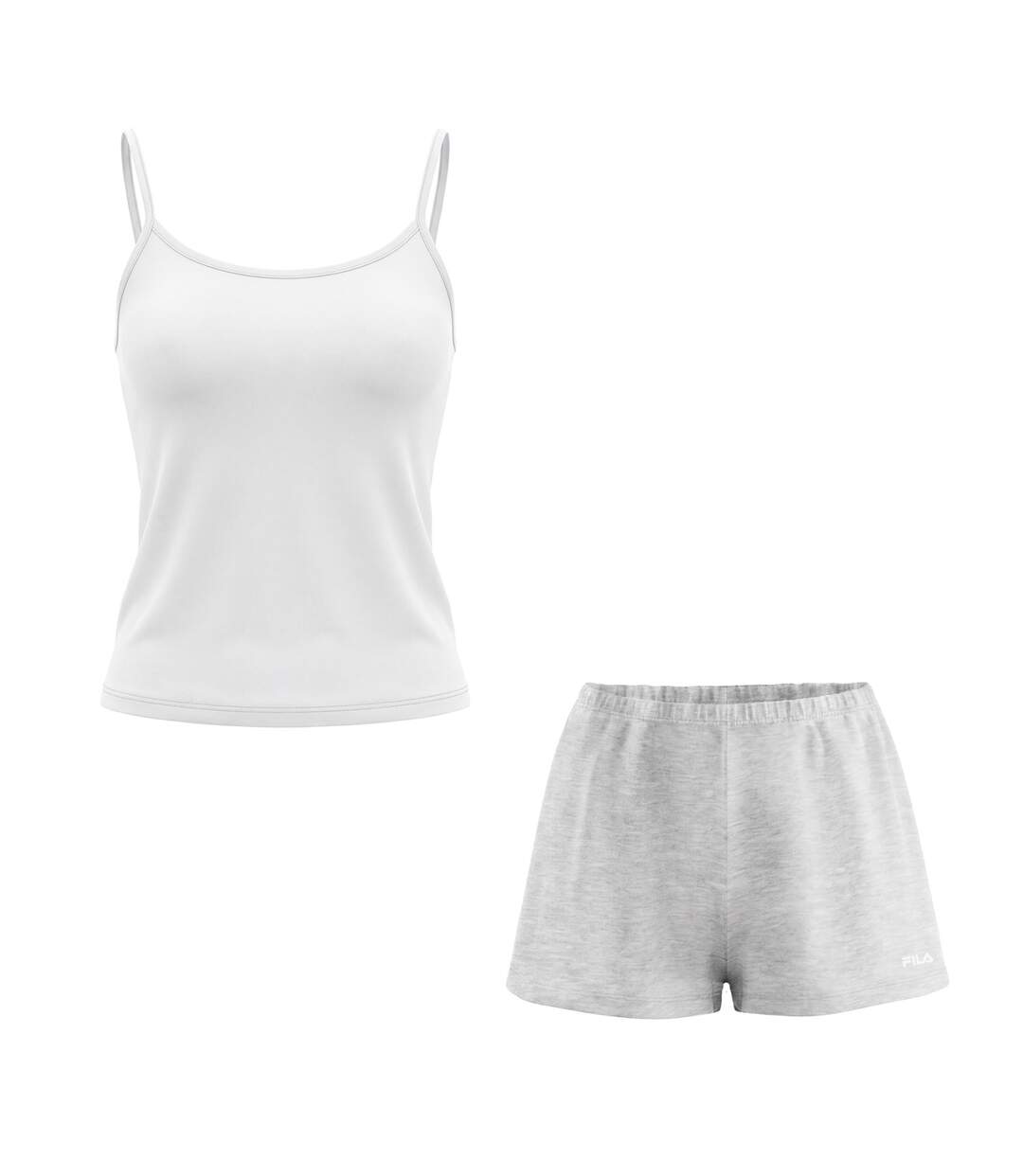 Ensemble pyjama femme caraco et short en coton jersey FPS4269 Fila-4