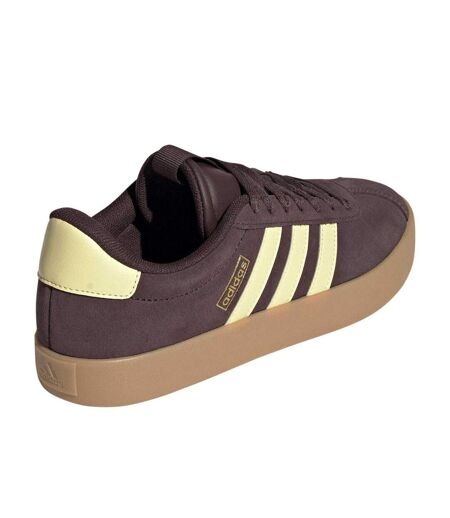 Baskets Vl Court 3.0 Femme Bordeaux Foncé Jaune Adidas