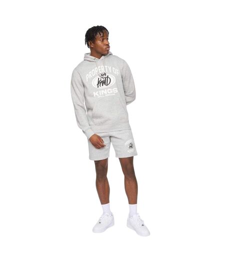Sweat À Capuche Prop Homme Gris Chiné Kings Will Dream