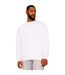 Mens ringspun cotton oversized sweatshirt white Casual Classics-1