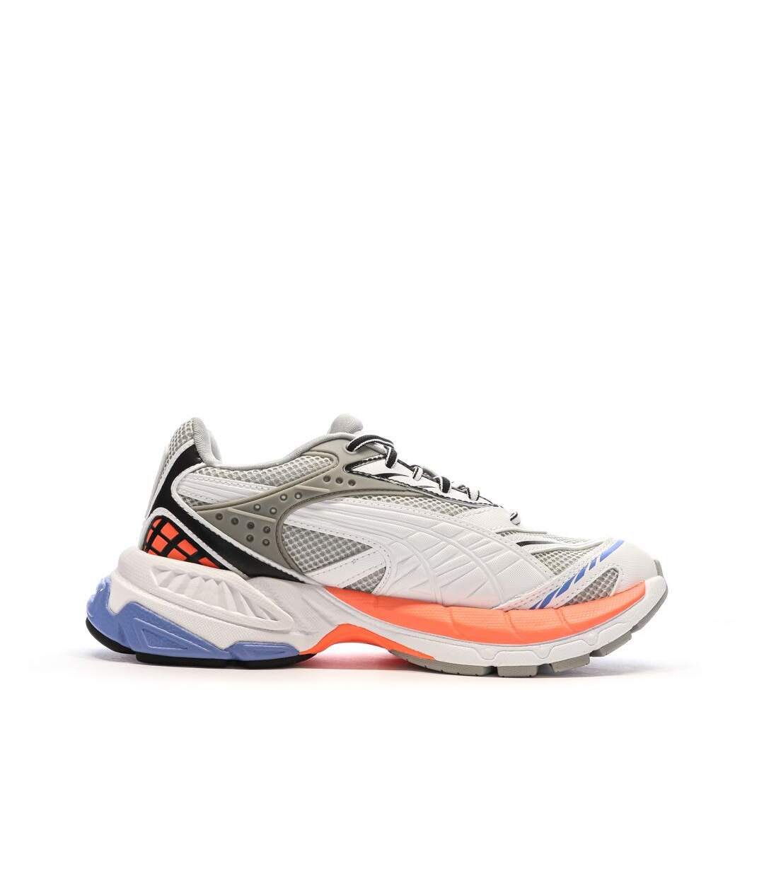 Baskets noires/blanc/orange homme puma velophasis-2