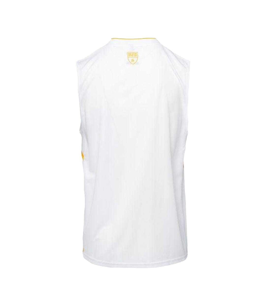 T-shirt Sans Manches Dunkey Homme Blanc Jaune Huari-3