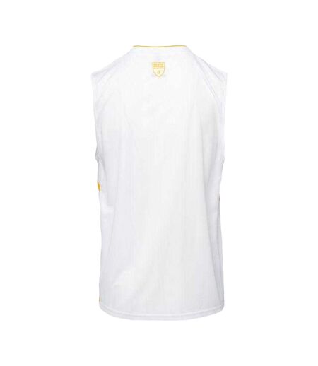 T-shirt Sans Manches Dunkey Homme Blanc Jaune Huari