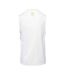 T-shirt Sans Manches Dunkey Homme Blanc Jaune Huari-3