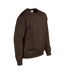 Sweat Homme Chocolat Foncé Gildan-3