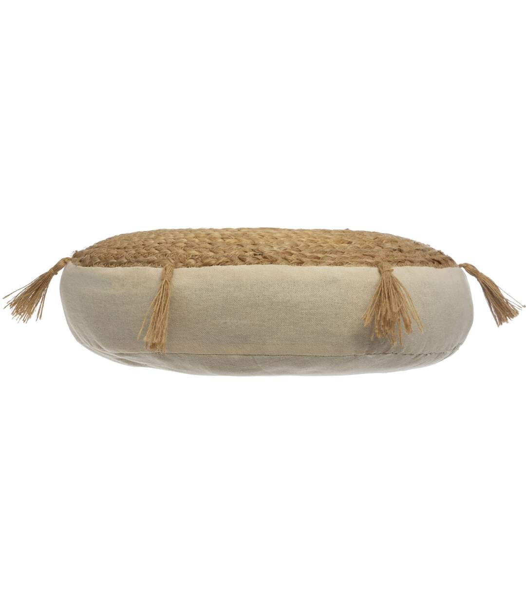 Coussin de sol design jute Rituality - Diam. 38 m - Beige-2