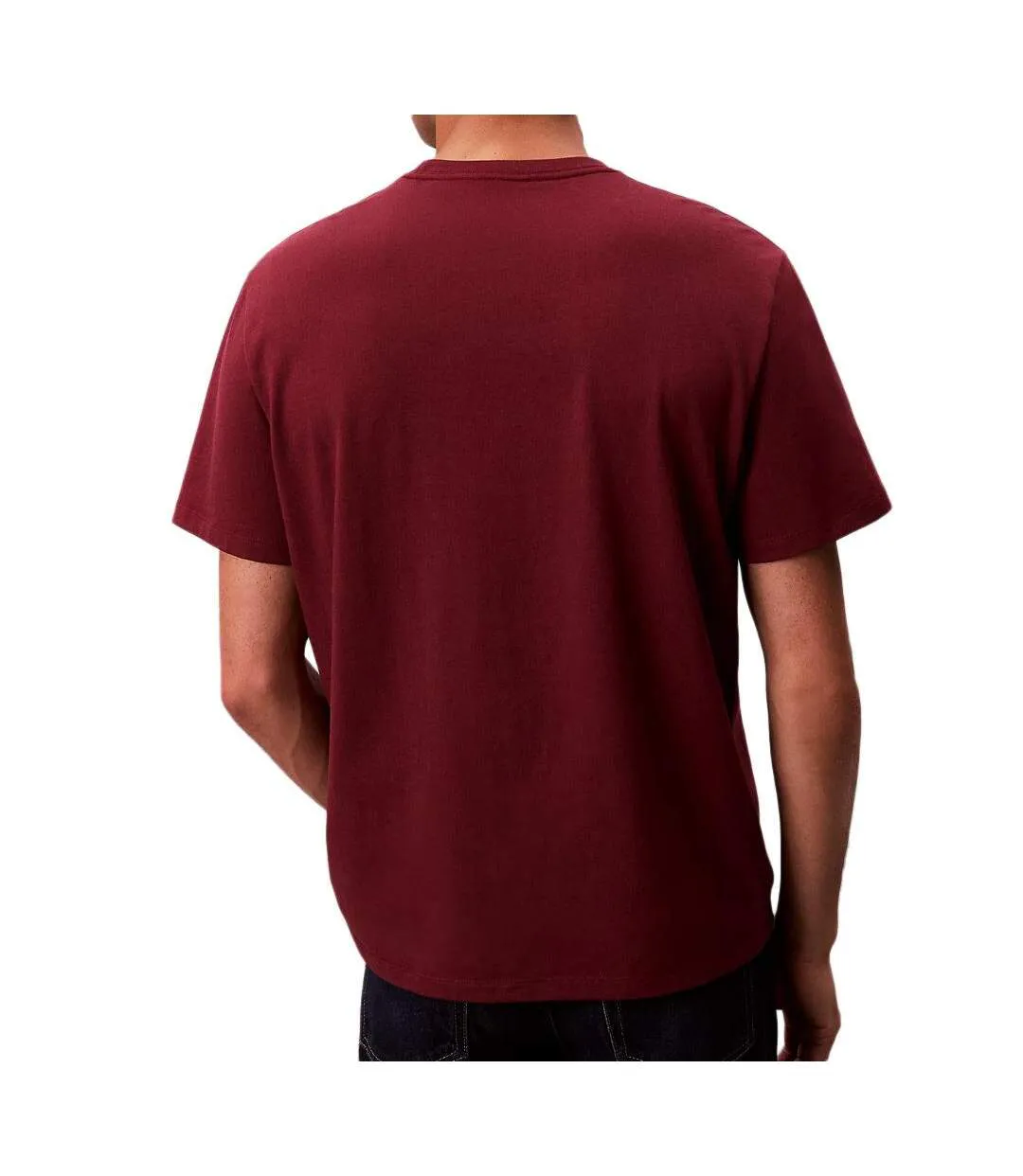 T-Shirt bordeaux homme calvin klein jeans hero lv04rb862g-2
