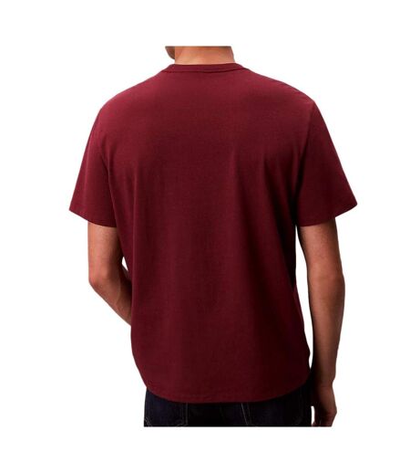 T-Shirt bordeaux homme calvin klein jeans hero lv04rb862g