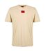 T-shirt Motif/style Logo Sur Poitrine Diragolino Homme Beige Hugo-1