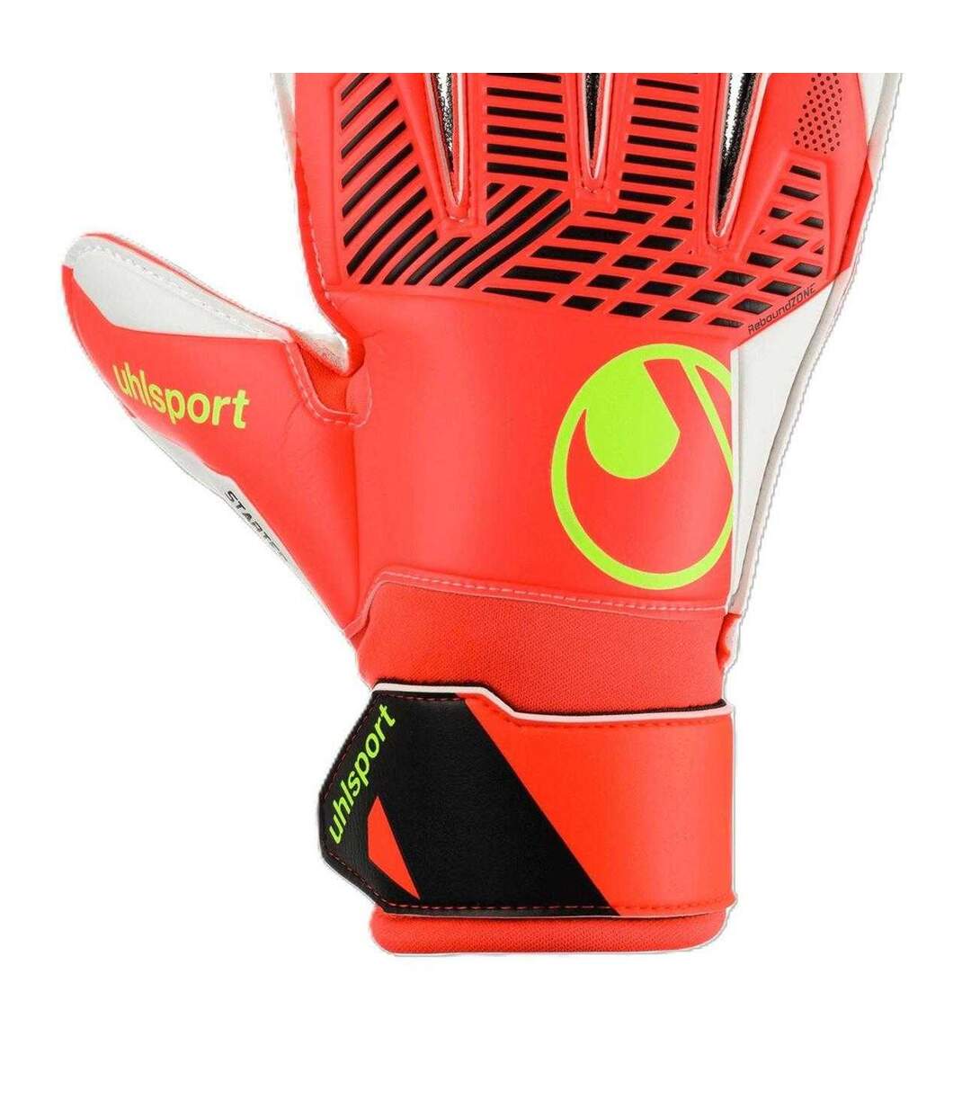 Gants De Gardien De But Fangmaschine Starter Soft Adulte Rouge Fluo UHL Sport-3