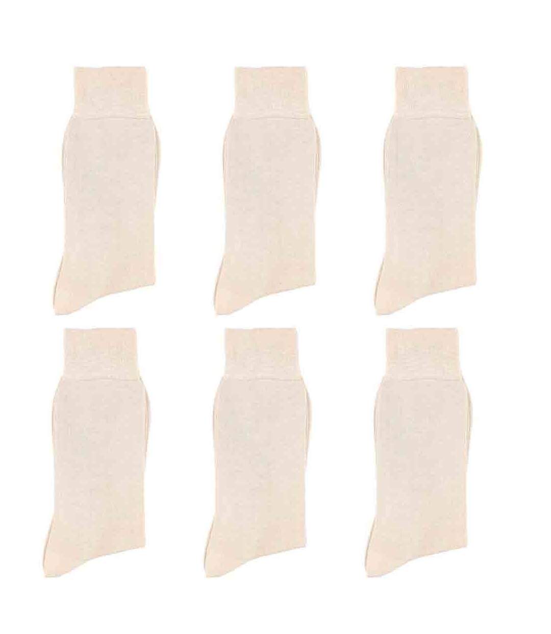 Lot de 6 paires Chaussettes 100% pur fil d'Ecosse