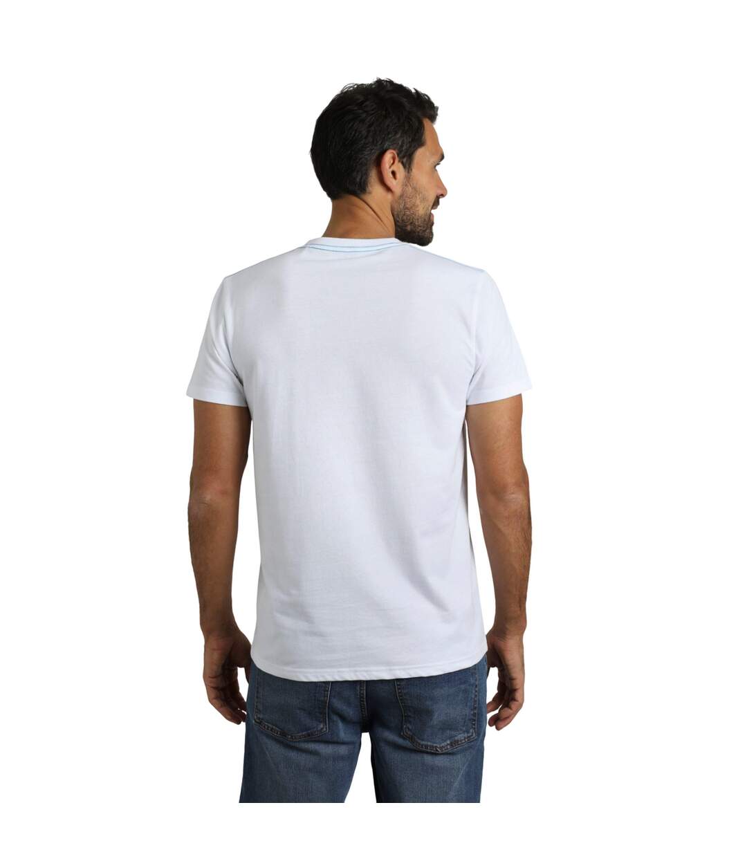 T-shirt summer sector homme blanc Weird Fish-4
