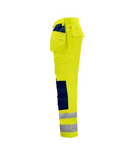 Projob Mens High-Vis Pants (Yellow/Navy) - UTUB814