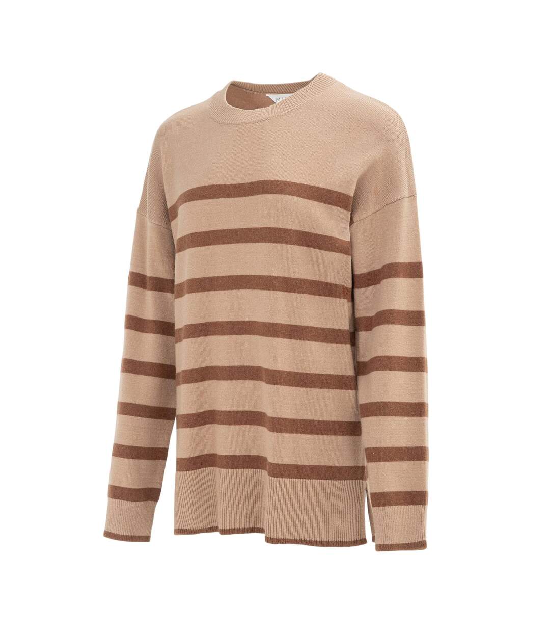 Pull Motif/style À Rayures Femme Crème Miso-3