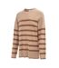 Pull Motif/style À Rayures Femme Crème Miso-3