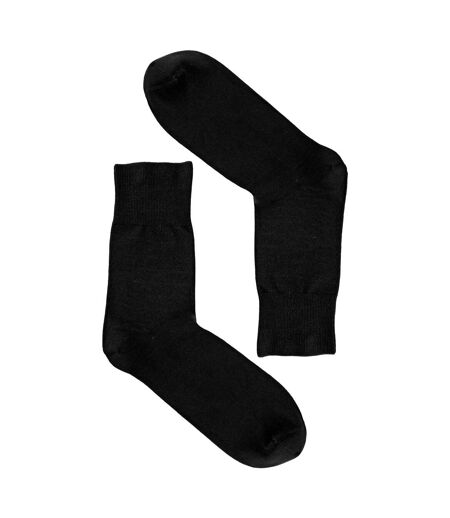 4 Pairs Mens Bamboo Sensory Socks - Soft Seamless All Day Comfort Socks
