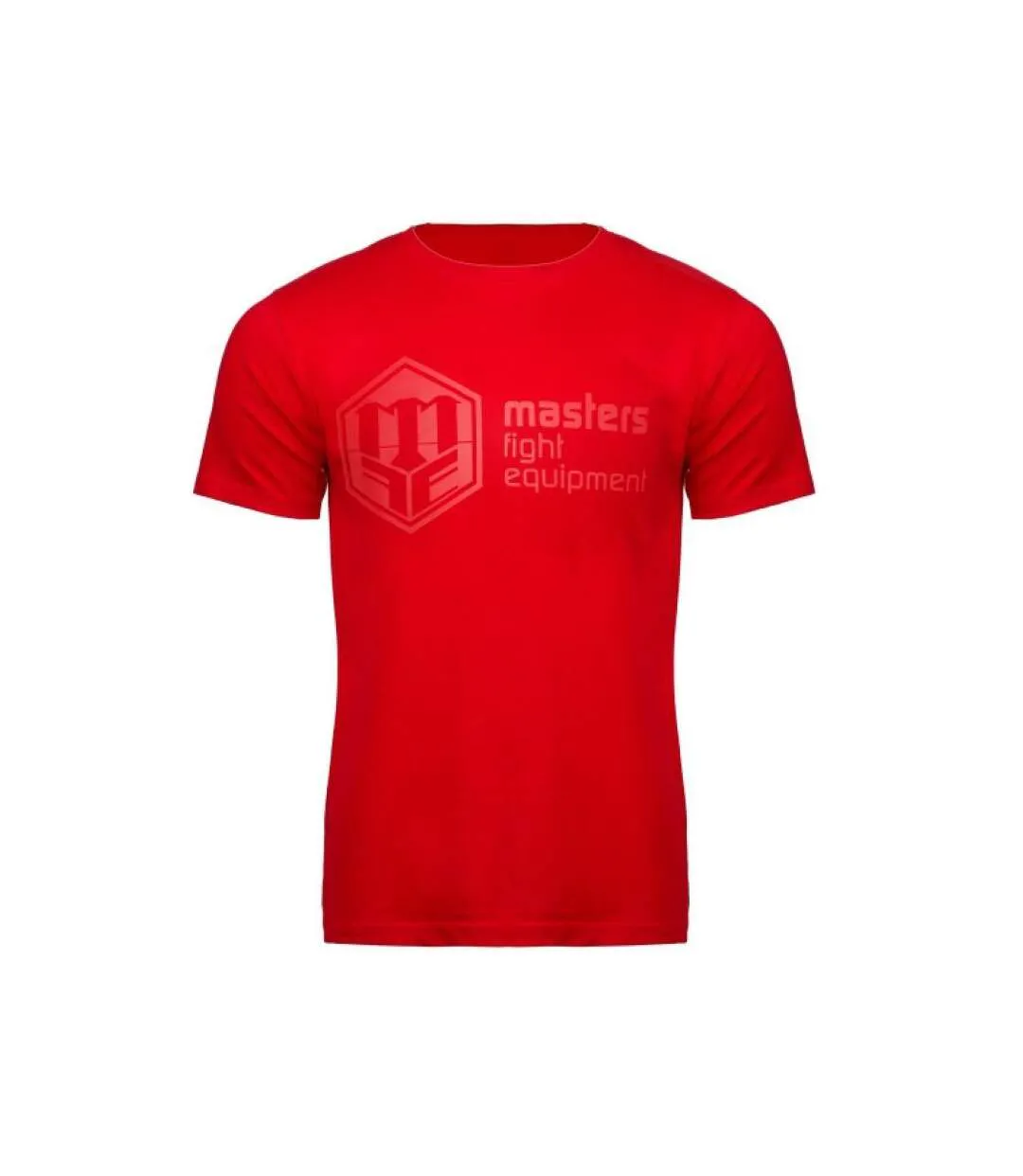Mens Cotton T-shirt Bright Red Masters-1