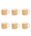 Lot de 6 Mugs en Porcelaine Nature 38cl Ocre-1