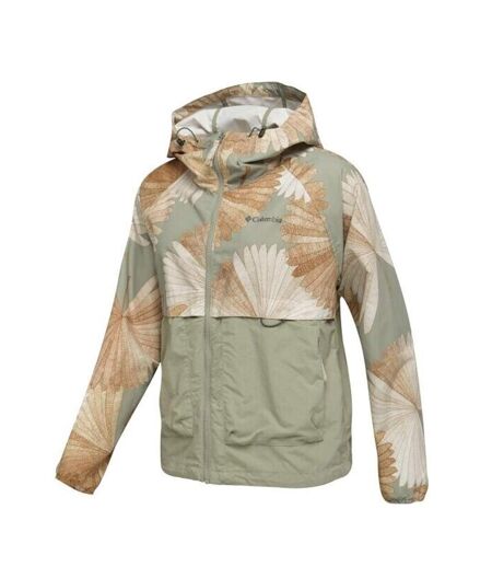 Coupe vent vert femme columbia spire imprimé