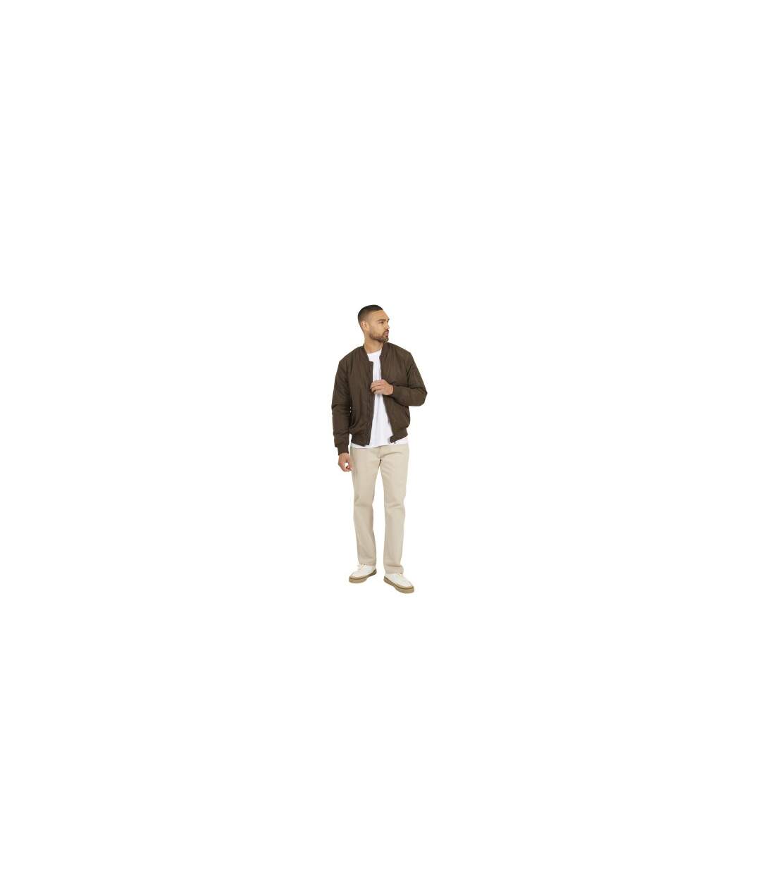 Blouson Aviateur Homme Marron Brave Soul-1
