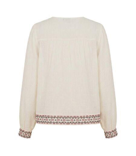 Blouse Manches Longues Reema Femme Crème Threadbare