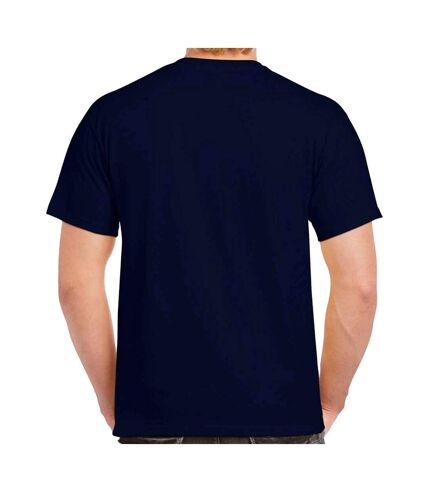 Mens heavy cotton t-shirt navy Gildan