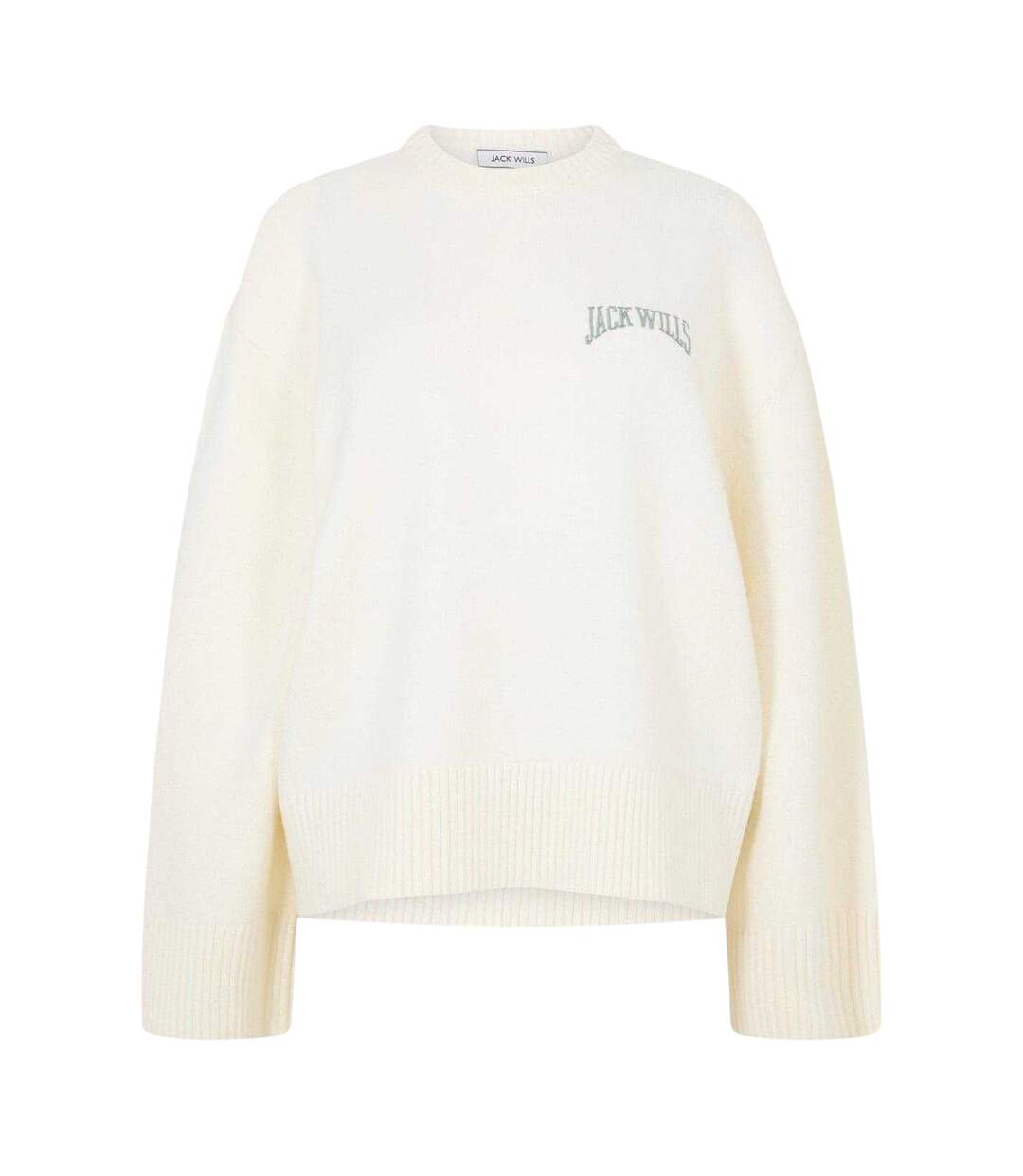 Pull Motif/style Logo Arqué Femme Vieux Blanc Jack Wills-1