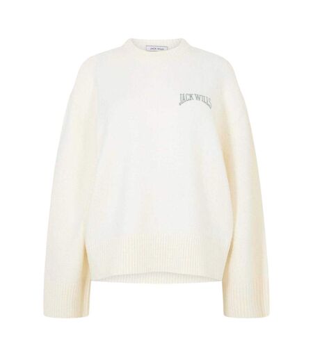 Pull Motif/style Logo Arqué Femme Vieux Blanc Jack Wills