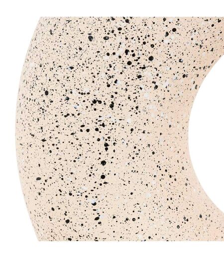 Vase Design en Dolomite Circle 30cm Blanc & Noir