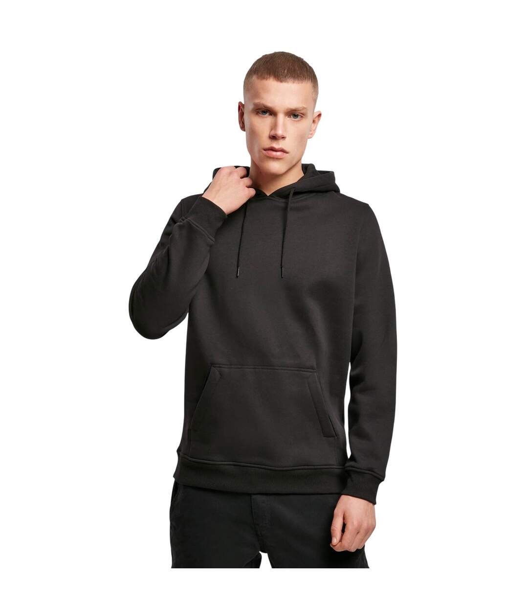 Sweat À Capuche Homme Noir Build Your Brand-2