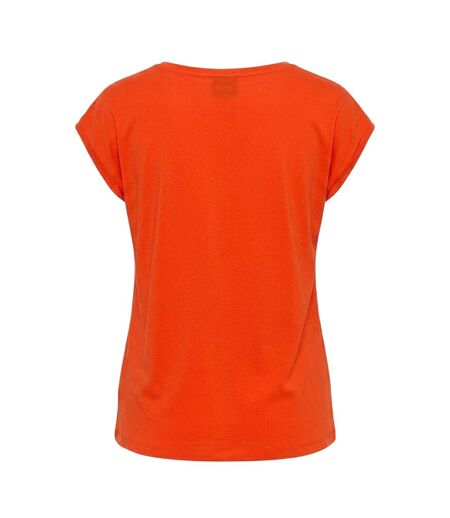 T-shirt Pckamala Femme Orange Pieces