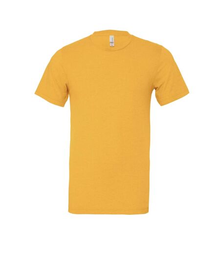 T-shirt adulte jaune doré chiné Bella + Canvas