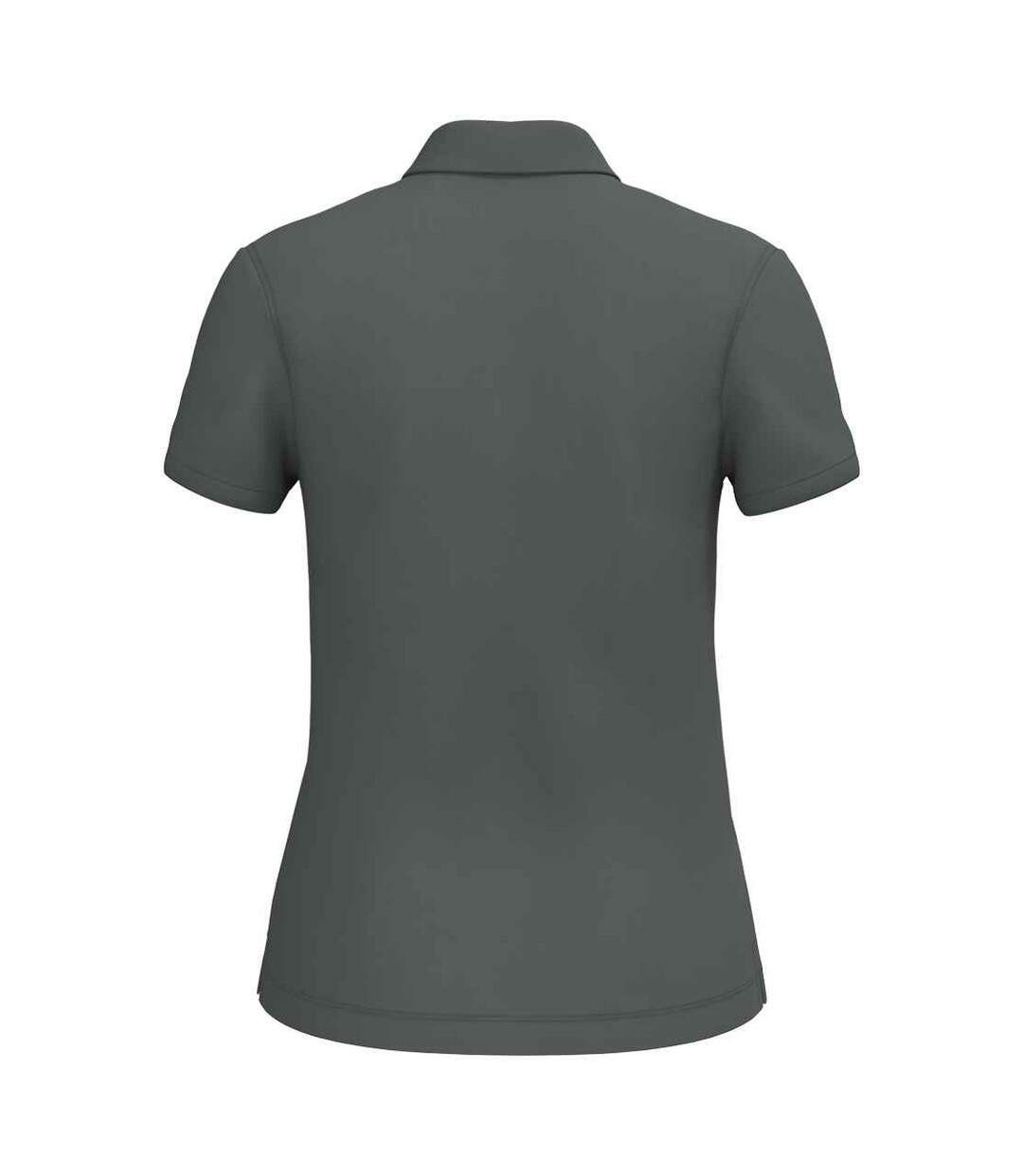 Womens/ladies Pique Polo Shirt Iron Grey Native Spirit-2