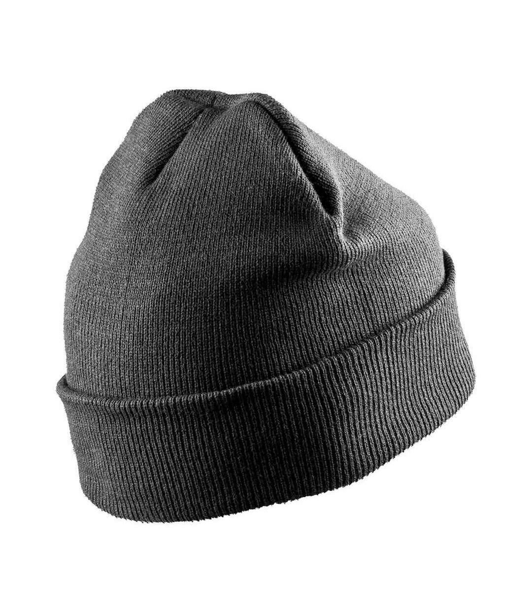 Mens woolly ski hat charcoal Result Genuine Recycled-1