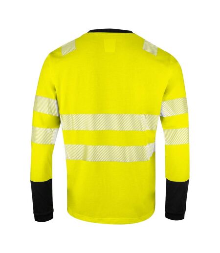 Projob Mens Reflective Tape Sweatshirt (Yellow/Black) - UTUB579