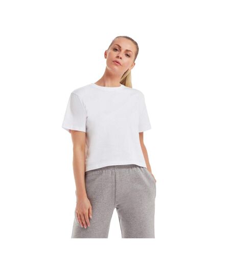 T-shirt court femme blanc Mantis