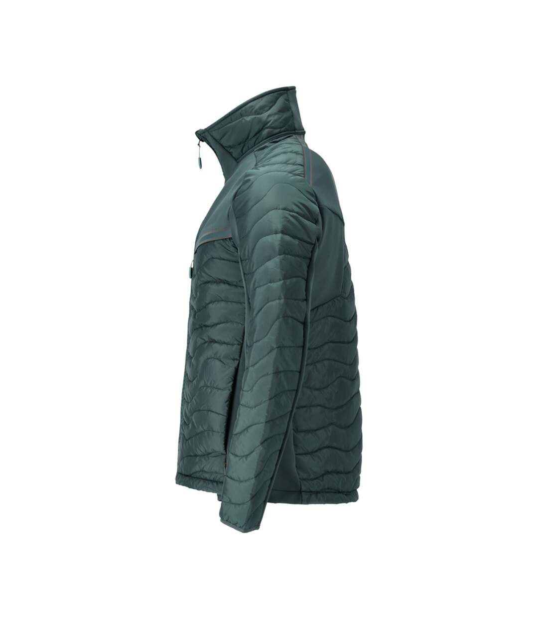 Mens Customized Thermal Jacket Forest Green Mascot-3