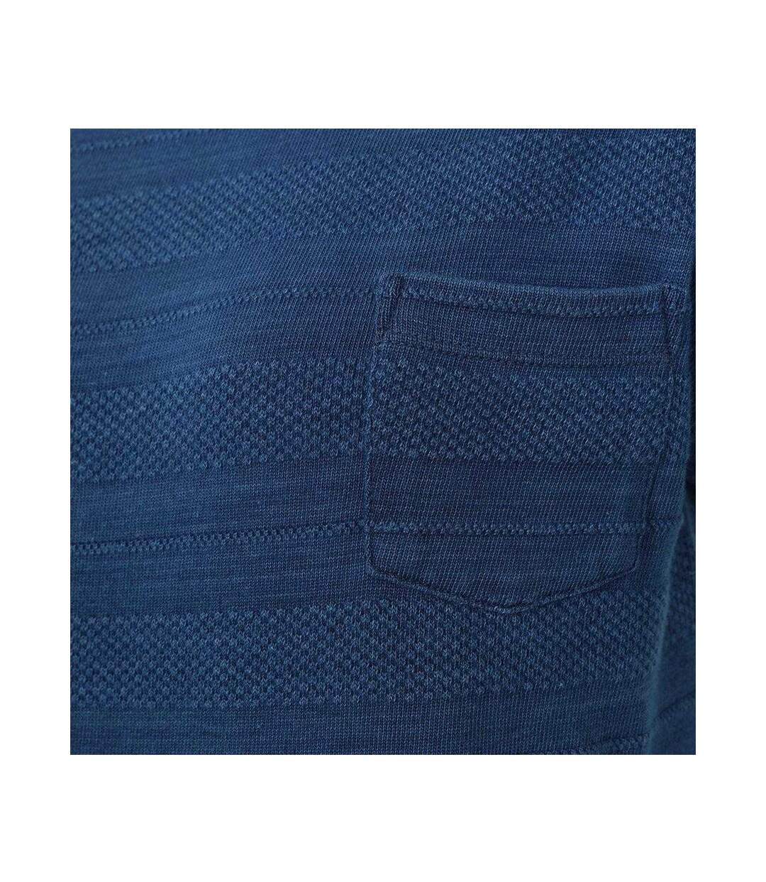 Womens/ladies Textured T-shirt Indigo Lazy Jacks-4