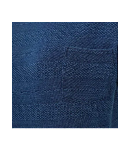 Womens/ladies Textured T-shirt Indigo Lazy Jacks