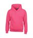 Sweat à capuche unisexe rose foncé Gildan-1