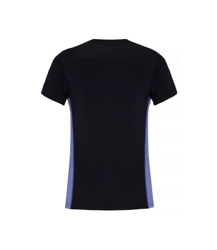 TriDri Womens/Ladies Contrast Panel Performance T-Shirt (Navy/Blue Melange)