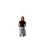 Womens/ladies Mono Logo Ribbed Crop Top Black Calvin Klein-2