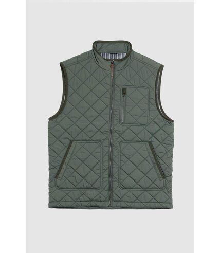 Maine Mens Quilted Lightweight Tailored Vest (Khaki) - UTDH6589