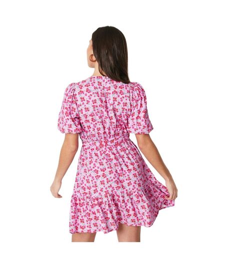 Dorothy Perkins Womens/Ladies Ditsy Print Frill Hem Petite Mini Dress (Pink) - UTDP4931