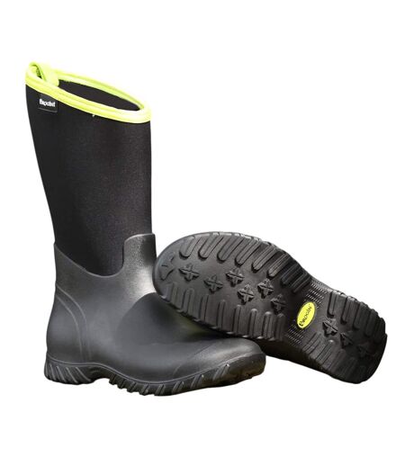 Bottines Mi-mollets Motif/style Logo Belmont Femme Noir Vert Clair Vif Brogini