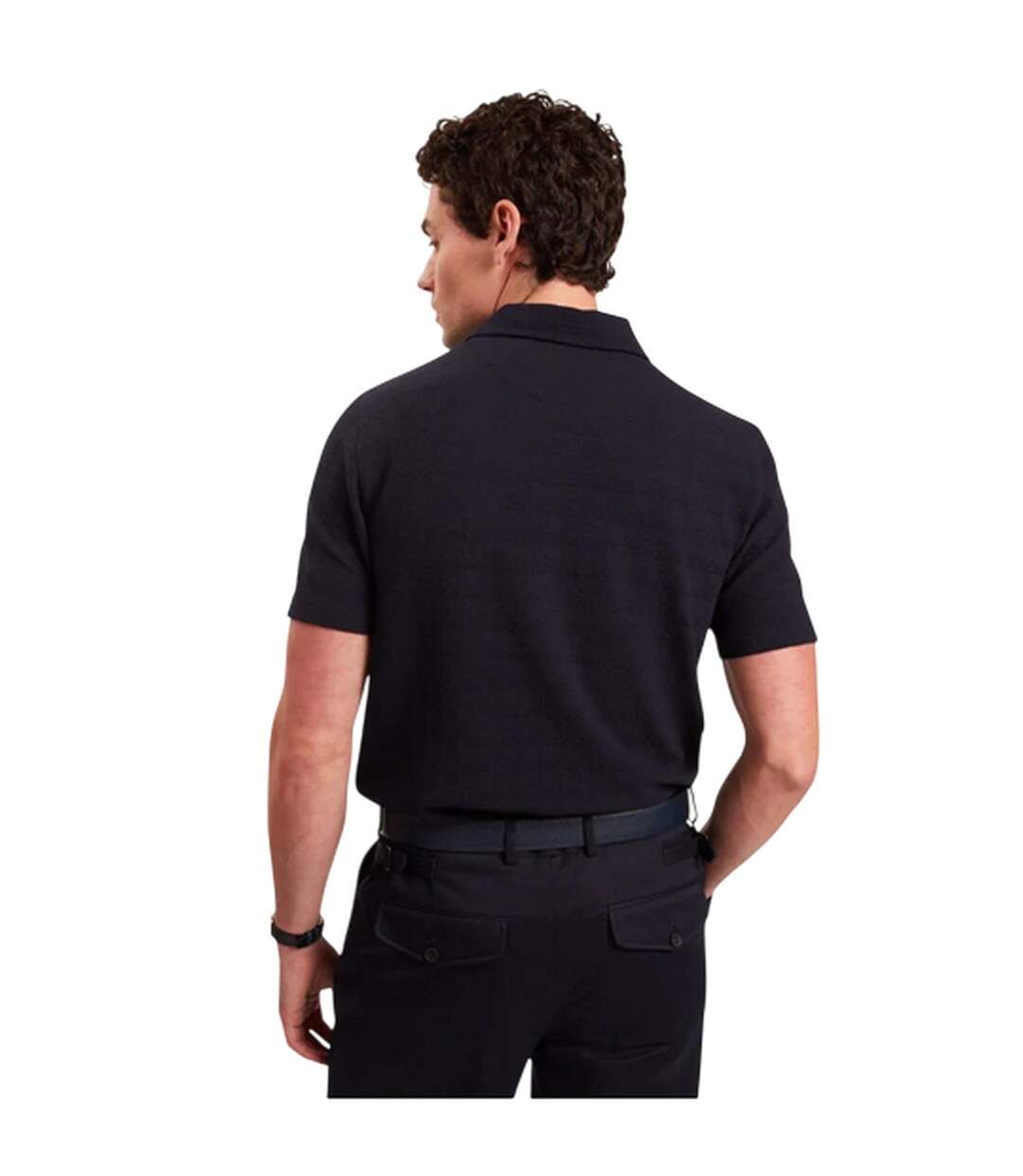 Polo Motif/style Texturé Homme Bleu Marine Ted Baker-3