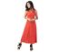 Robe longue sans manches SERAPHINE couleur terracotta Coton Du Monde-1
