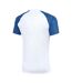 T-shirt Academy Homme Blanc Bleu Roi Joma-2